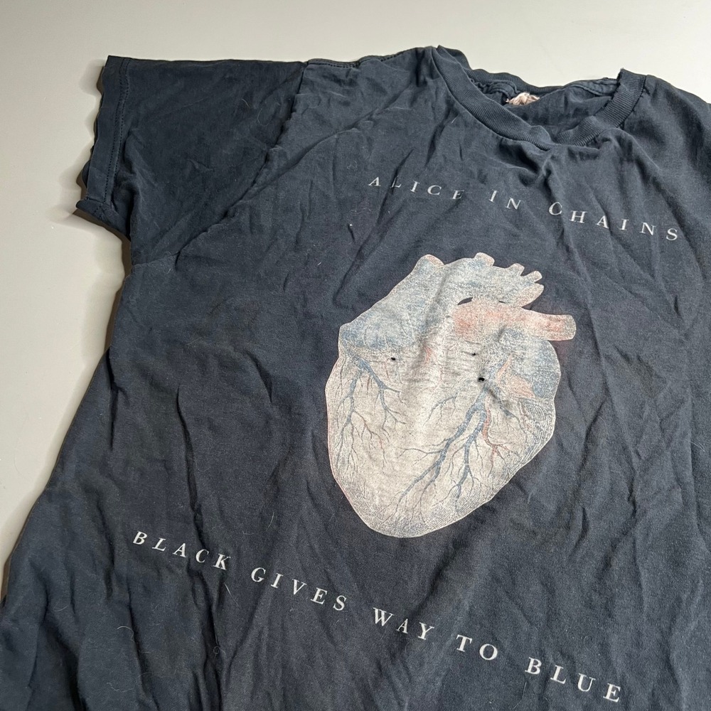 Alice In Chains Black Gives Way To Blue 2010 Tour Shirt Black Graphic Tee Small - Picture 8 of 9